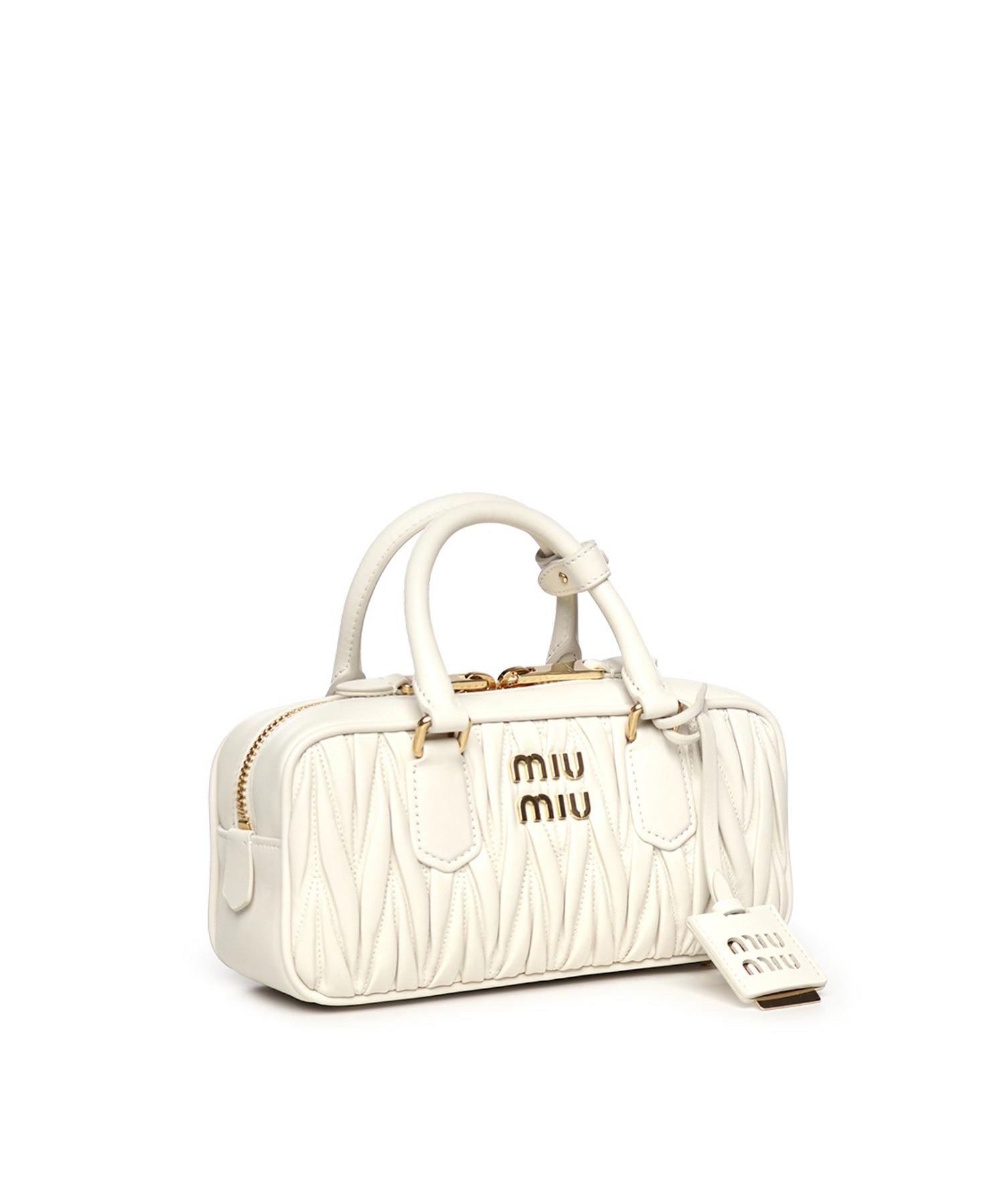 Borsa Arcadie in nappa matelassé 5BB142 AN88F0009 MIU MIU 