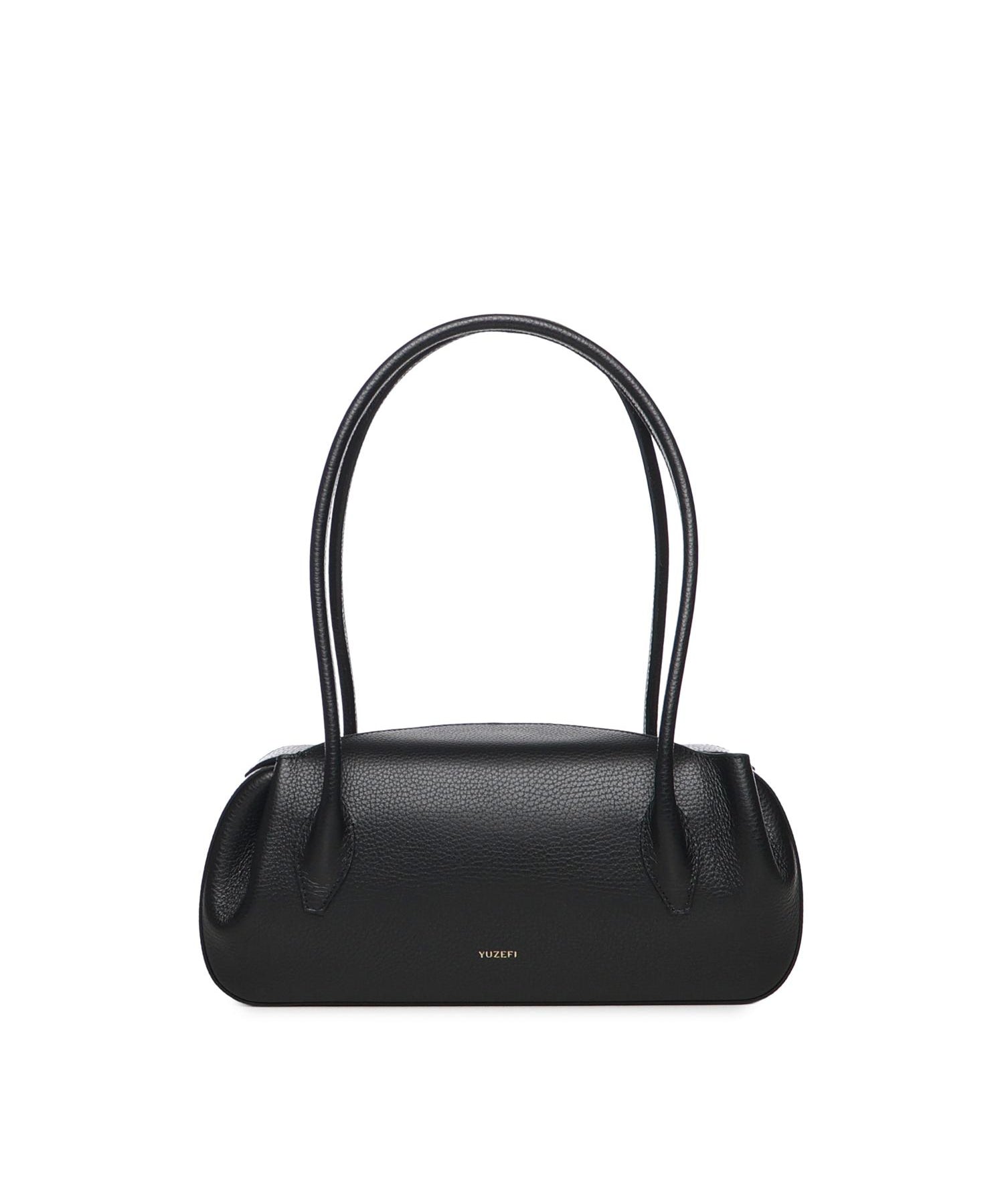 Borsa a spalla Oyster in pelle OYSTER SHOULDER BAG BLACK YUZEFI 