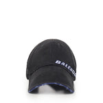 Berretto "Tilted Typo" in drill di cotone 854036 410B21000 BALENCIAGA 