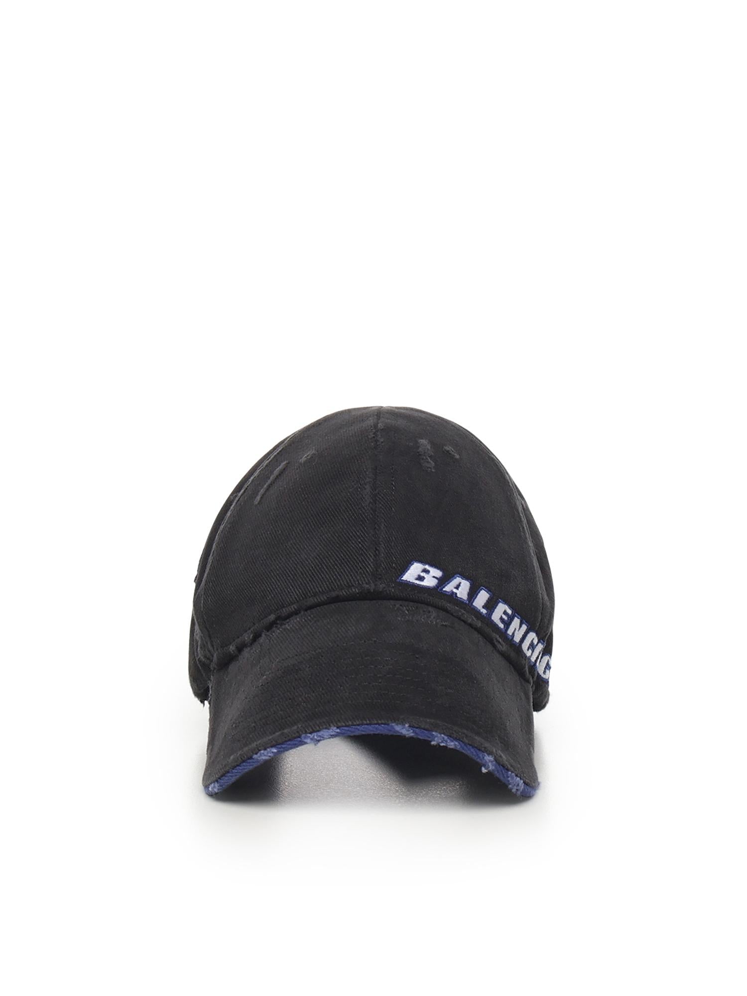 Berretto "Tilted Typo" in drill di cotone 854036 410B21000 BALENCIAGA 