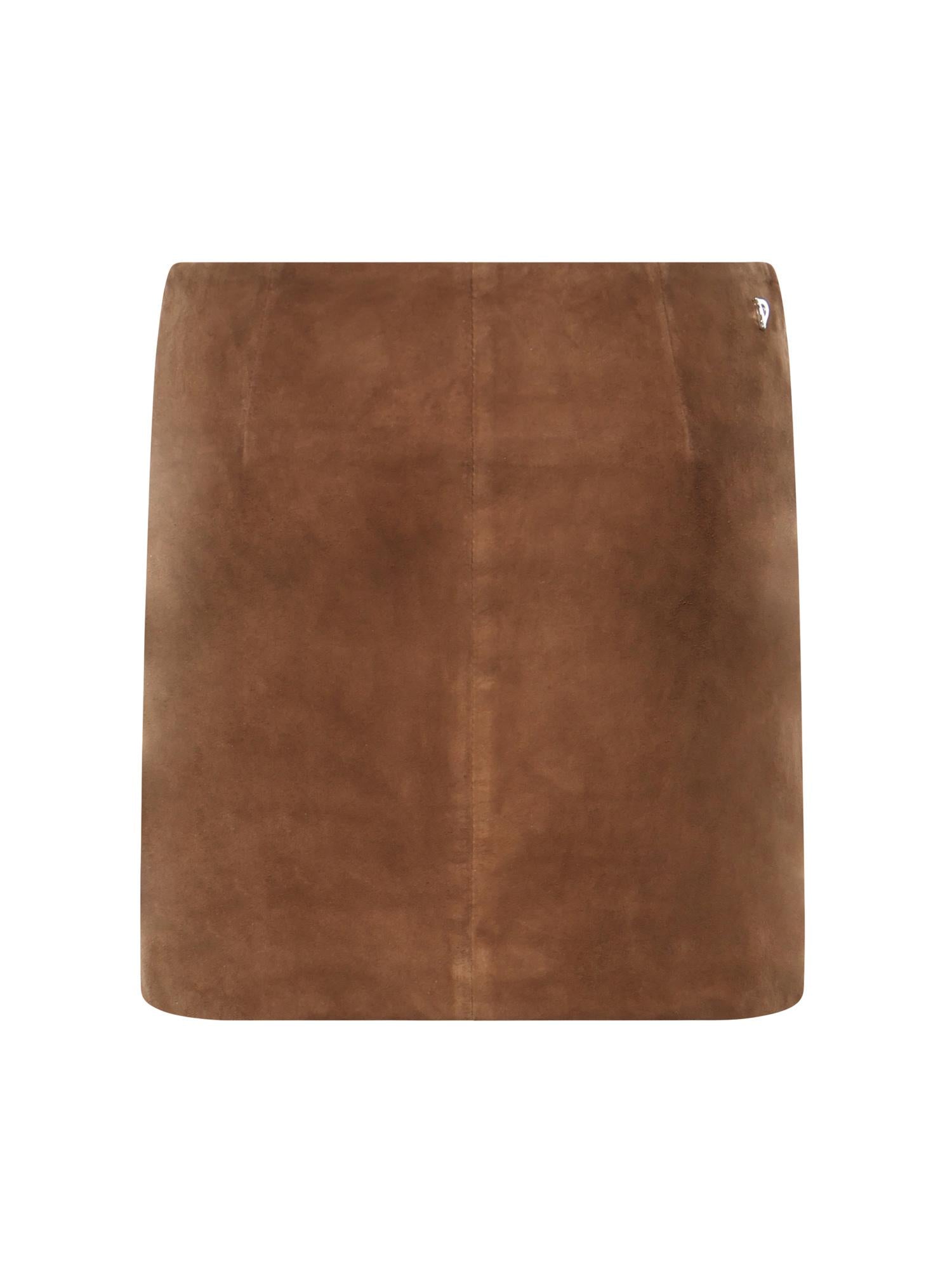 Gonna mini in suede G625 PL0586DXXX016 DONDUP 