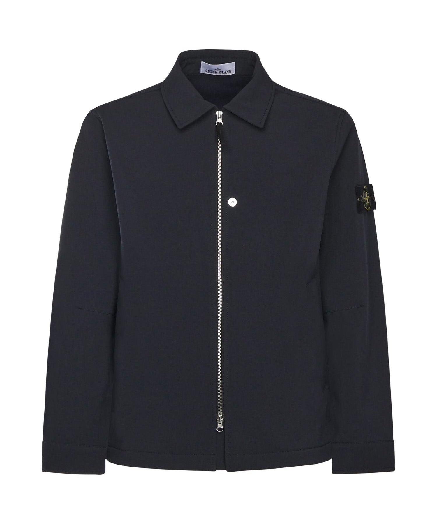 Shacket con zip e logo K2S15Q100003 S0B22V0020 STONE ISLAND 