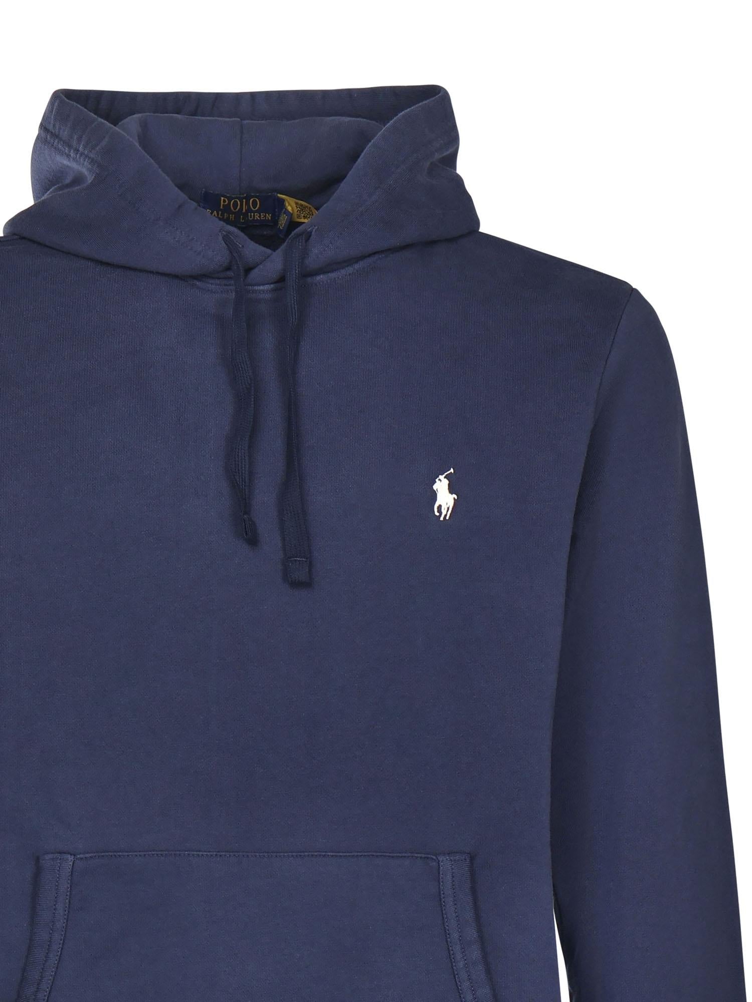 Felpa in cotone con logo 710916690 018 POLO RALPH LAUREN 