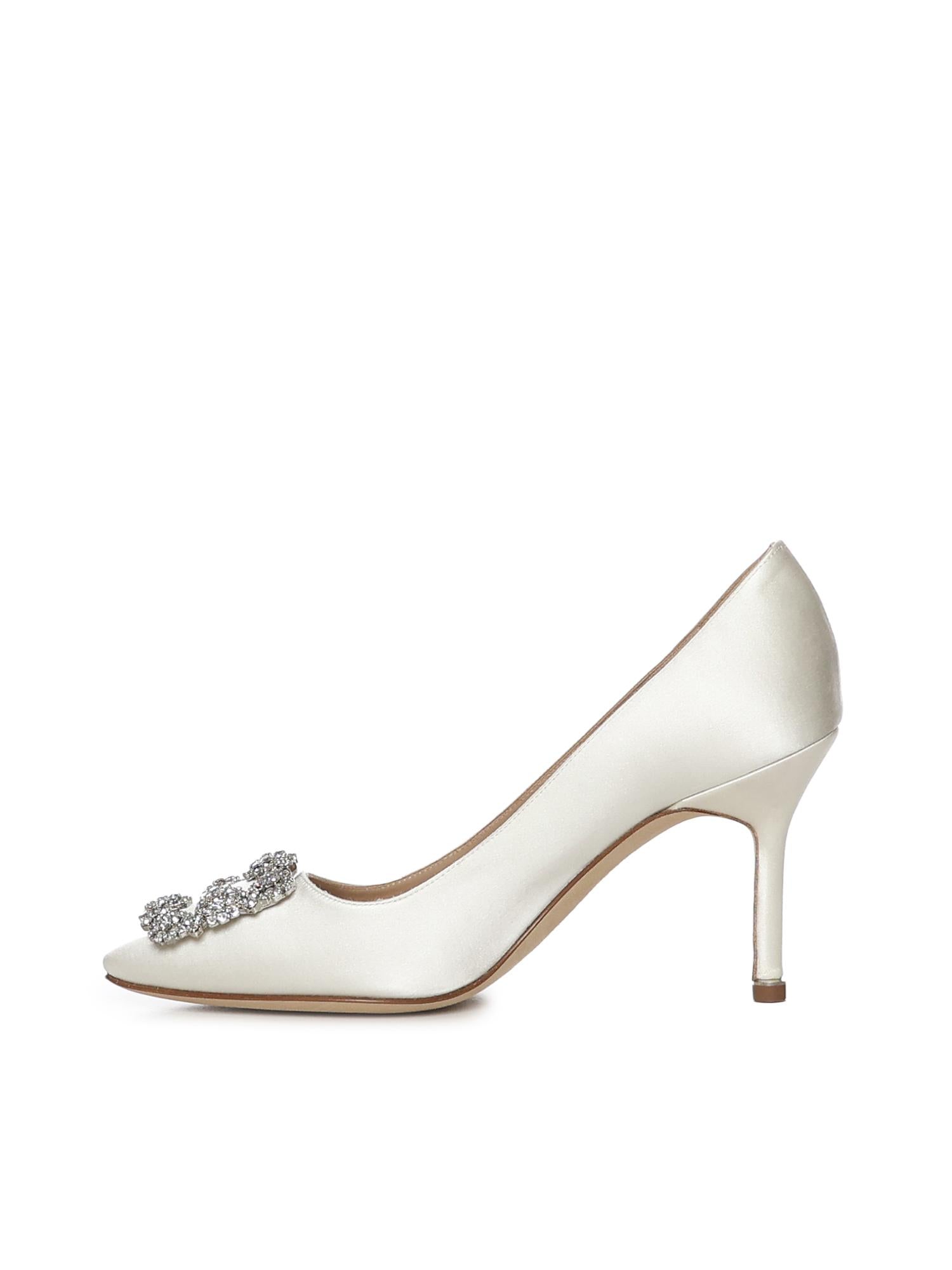 Décolleté Hangisi in raso 9XX0317 1309 MANOLO BLAHNIK 