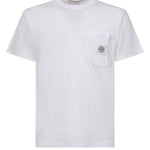 T-shirt con patch Compass L1S152100032 S0057V0001 STONE ISLAND 