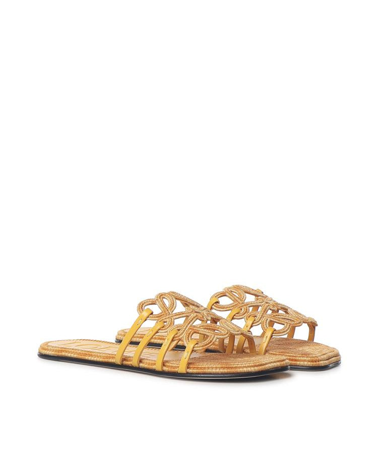 Slide Petal Anagram in tela ricamata LPEA465X11 3863 LOEWE 
