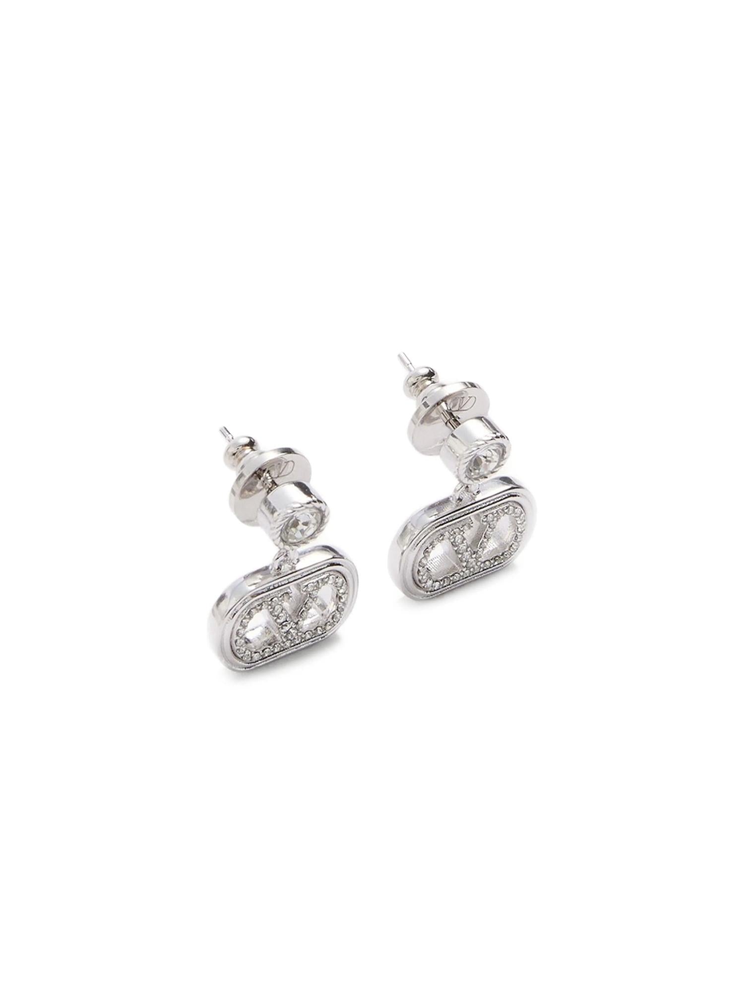 Orecchini Ovalette in metallo e cristalli Swarovski® 7W2J0AR5 QEUDFH VALENTINO GARAVANI 