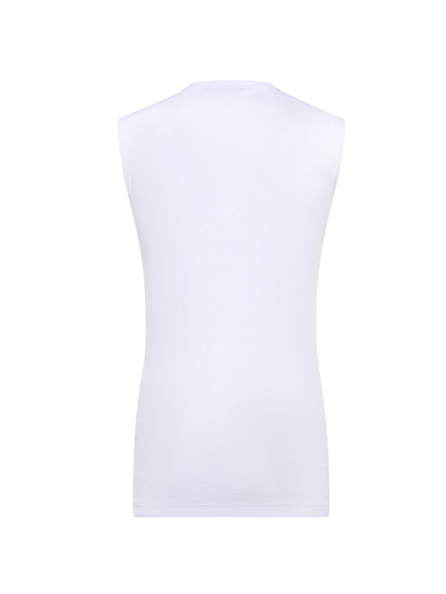 T-shirt Serafino in cotone con logo G8TO9T FU7AVW0800 DOLCE & GABBANA 