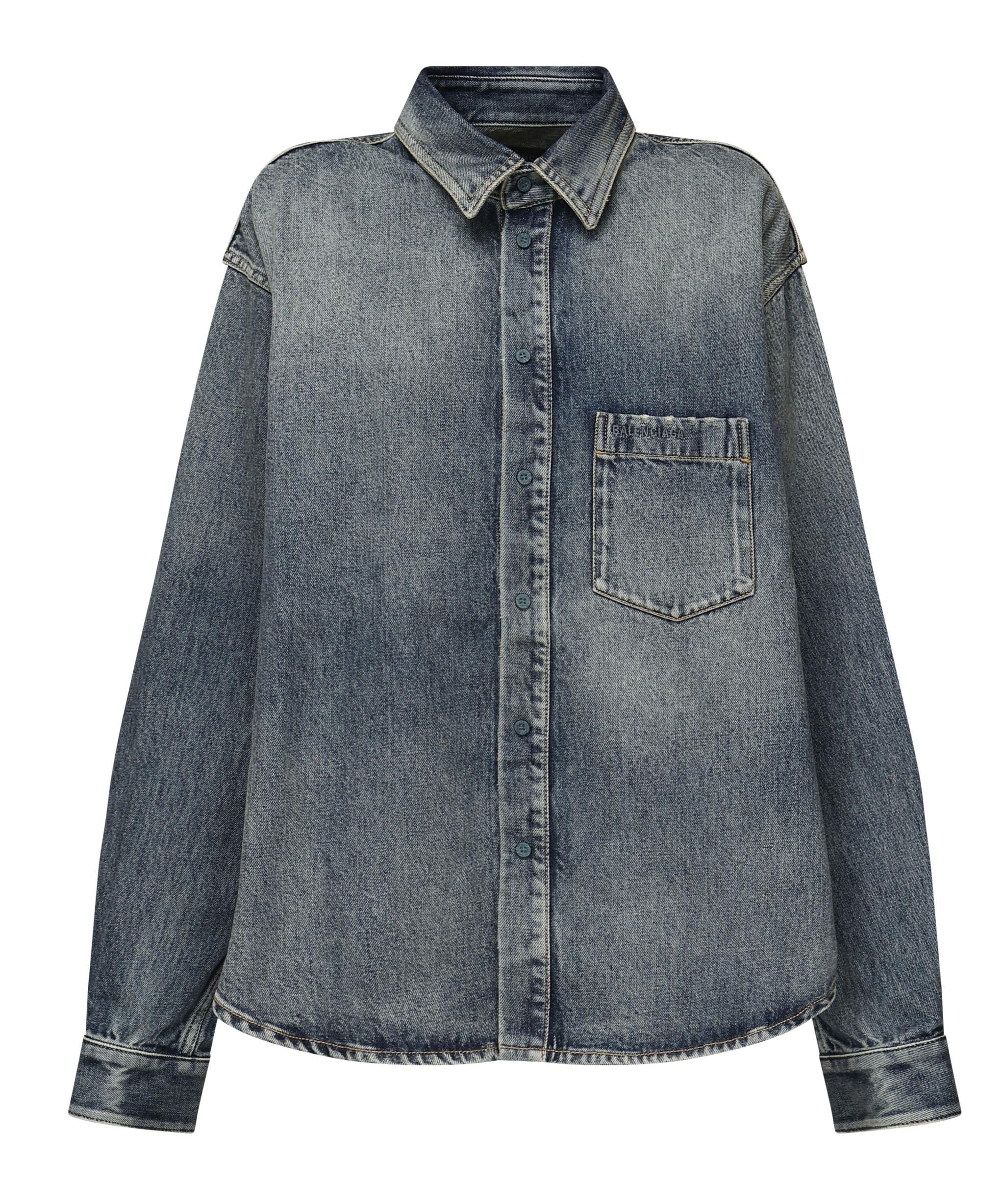 Camicia in cotone con Tasca sul Petto 783691 THW254245 BALENCIAGA 