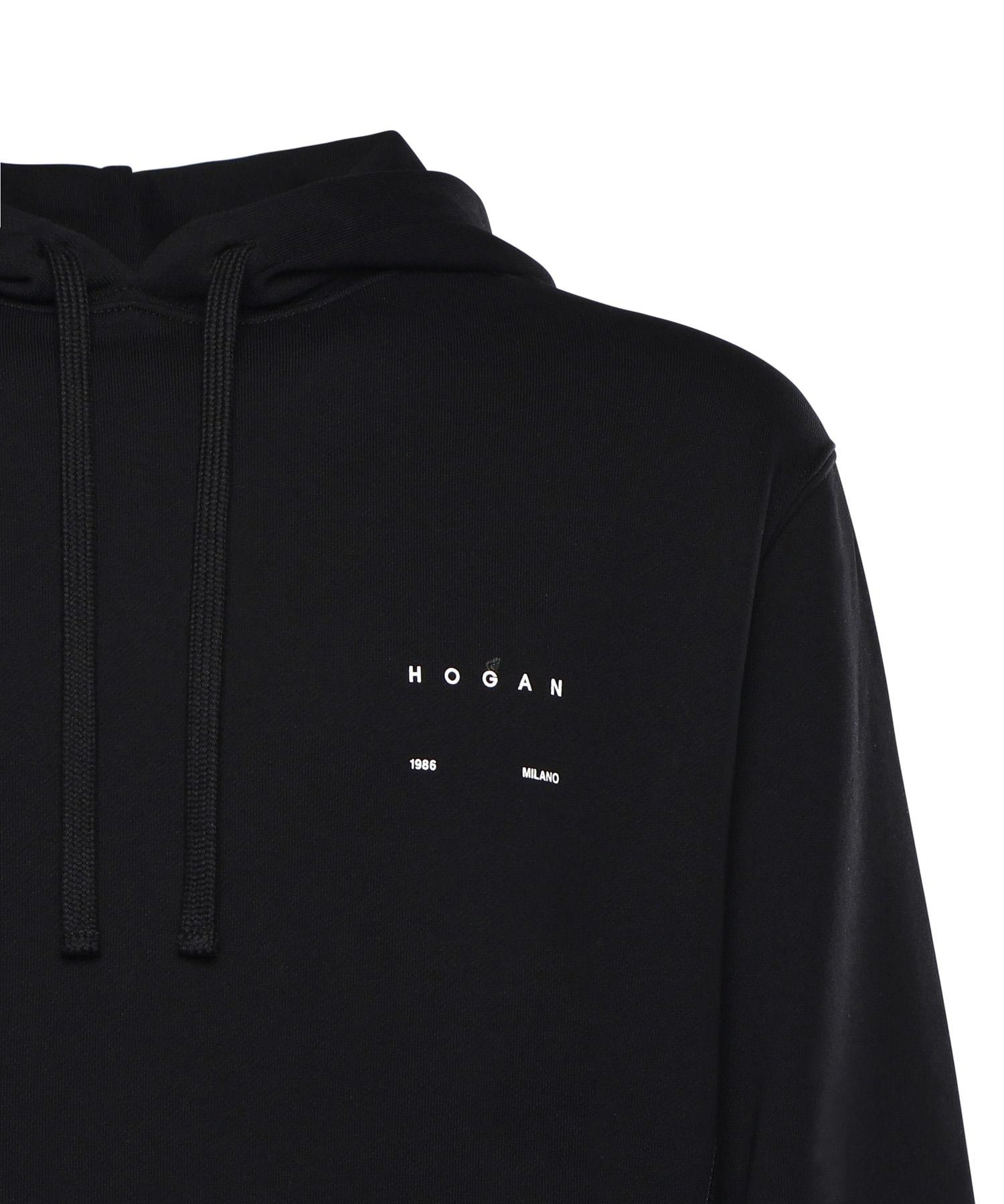 Felpa in cotone con logo KQMB5522290ZFU B999 HOGAN 
