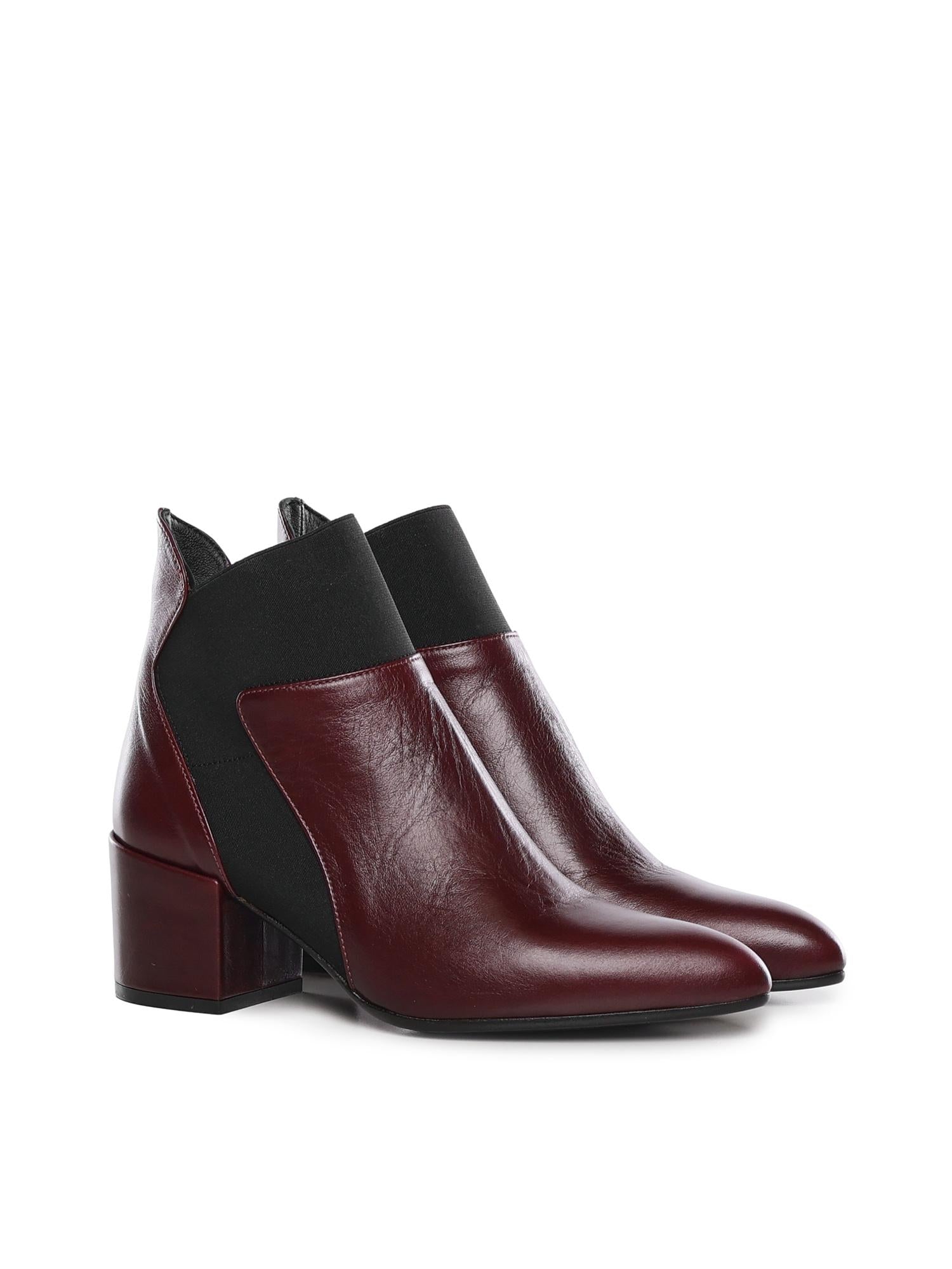 Stivaletto in pelle C41 BORDEAUX UAU 