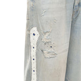 Jeans larghi con borchie AMBMJE1011 543 AMIRI 