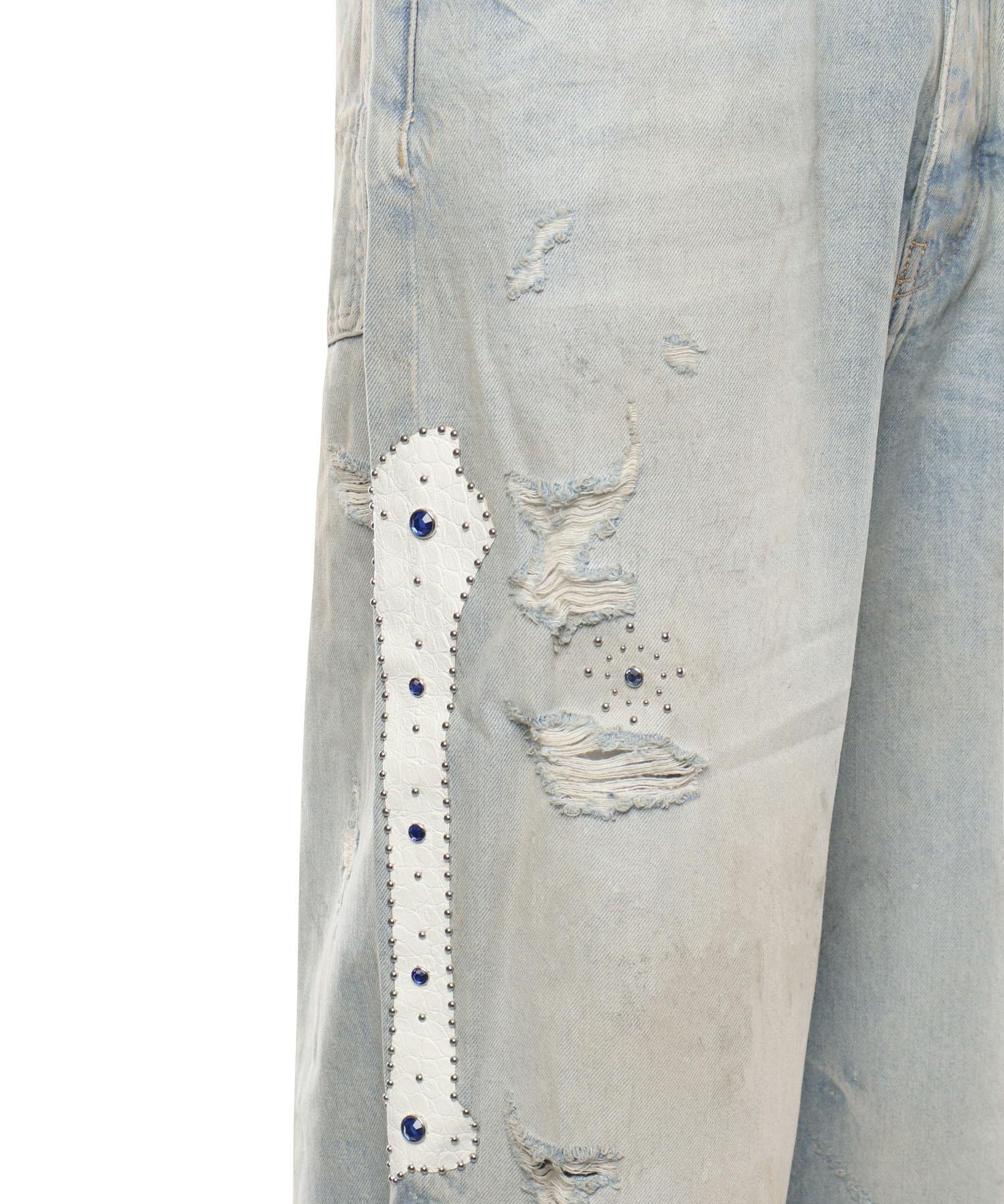 Jeans larghi con borchie AMBMJE1011 543 AMIRI 