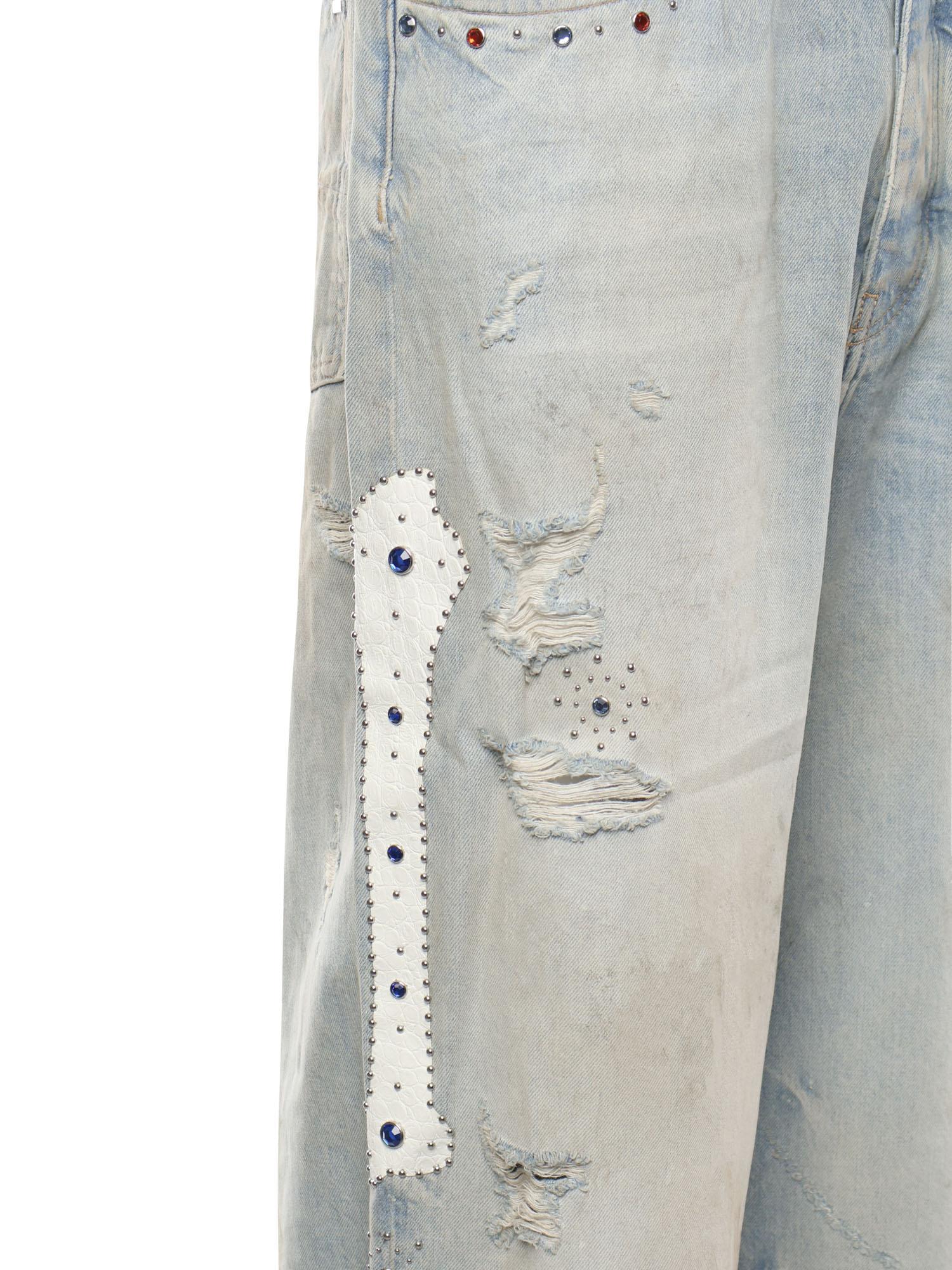 Jeans larghi con borchie AMBMJE1011 543 AMIRI 