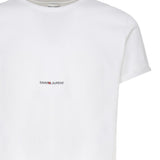 T-shirt in cotone con logo 464572 YB2DQ9000 SAINT LAURENT 
