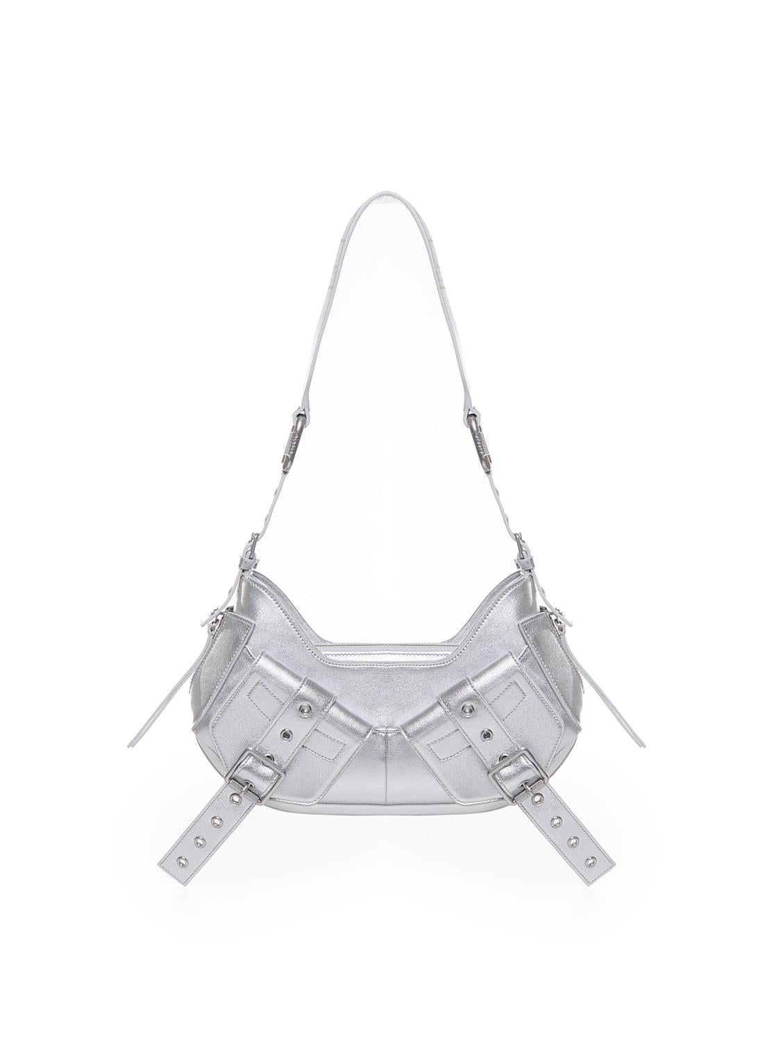Borsa a spalla Y2K.001 FBBP70001LAM -ARGENTO/NICKEL BIASIA 