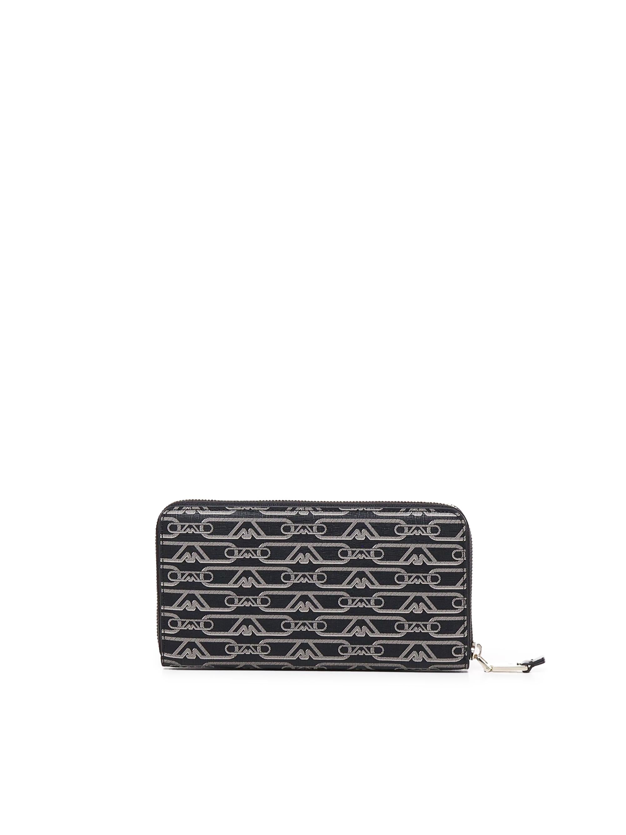 Portafoglio zip around eagle all over EW000366 AF11951FC033 EMPORIO ARMANI 