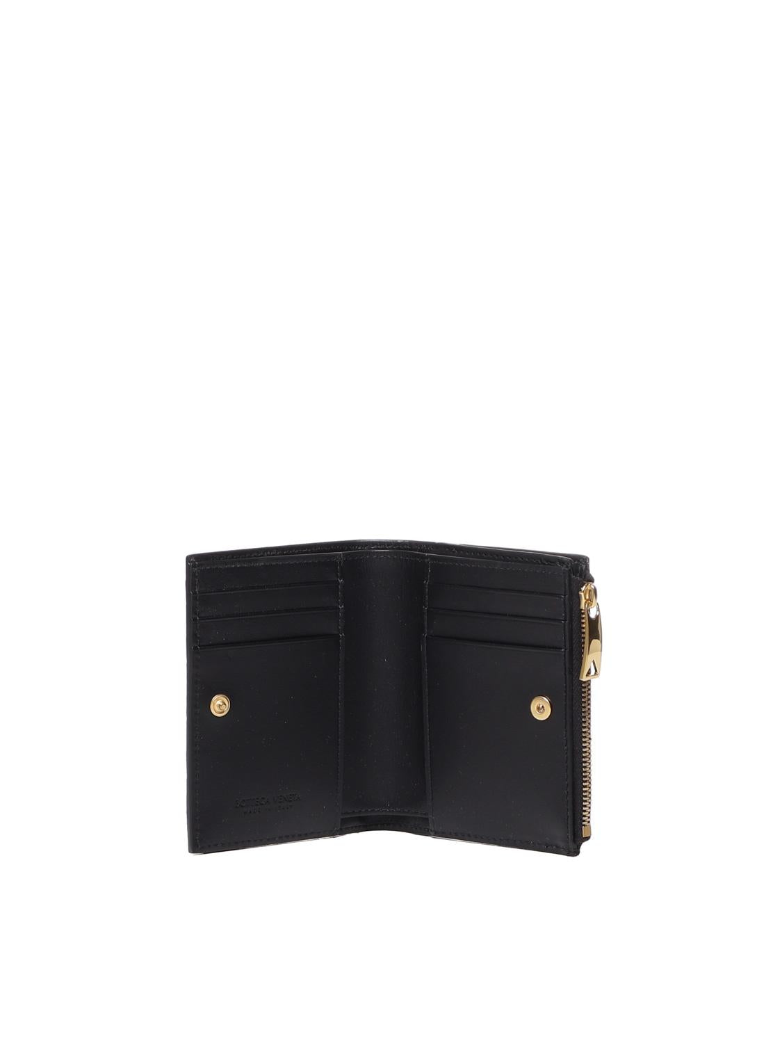 Portafoglio Intrecciato bi-fold piccolo in nappa 742330 VCPP38425 BOTTEGA VENETA 