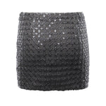 Minigonna con perline 115051 516 ROTATE 