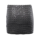 Minigonna con perline 115051 516 ROTATE 