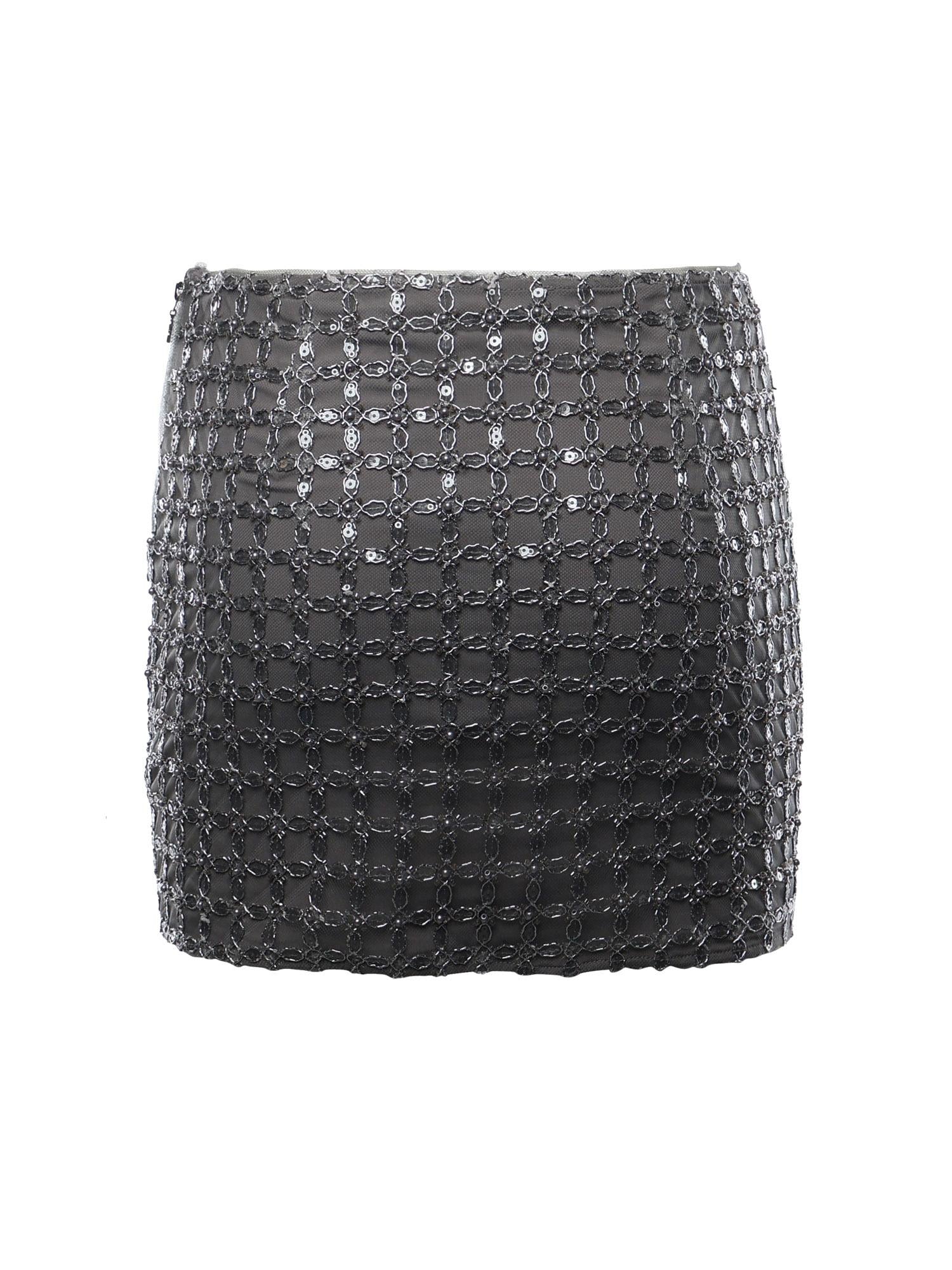 Minigonna con perline 115051 516 ROTATE 