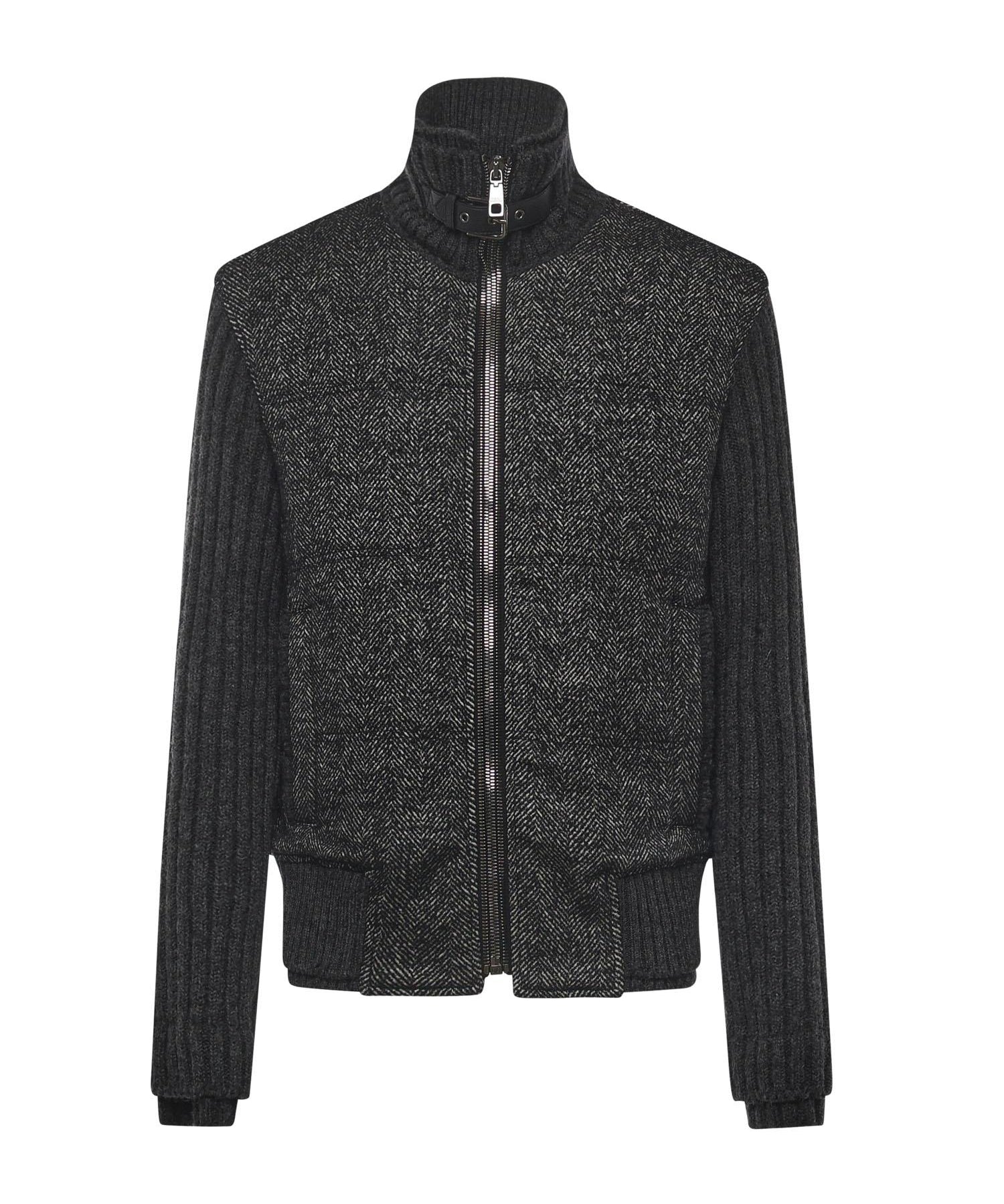 Giubbotto pied-de-poule in maglia G9BVST GJ846N0352 DOLCE & GABBANA 