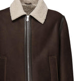 Giubbino con colletto shearling UJ971 PL0639UXXX737 DONDUP 