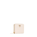 Portafoglio quadrato zip-around in pelle 100249 A0F1C50Q PINKO 
