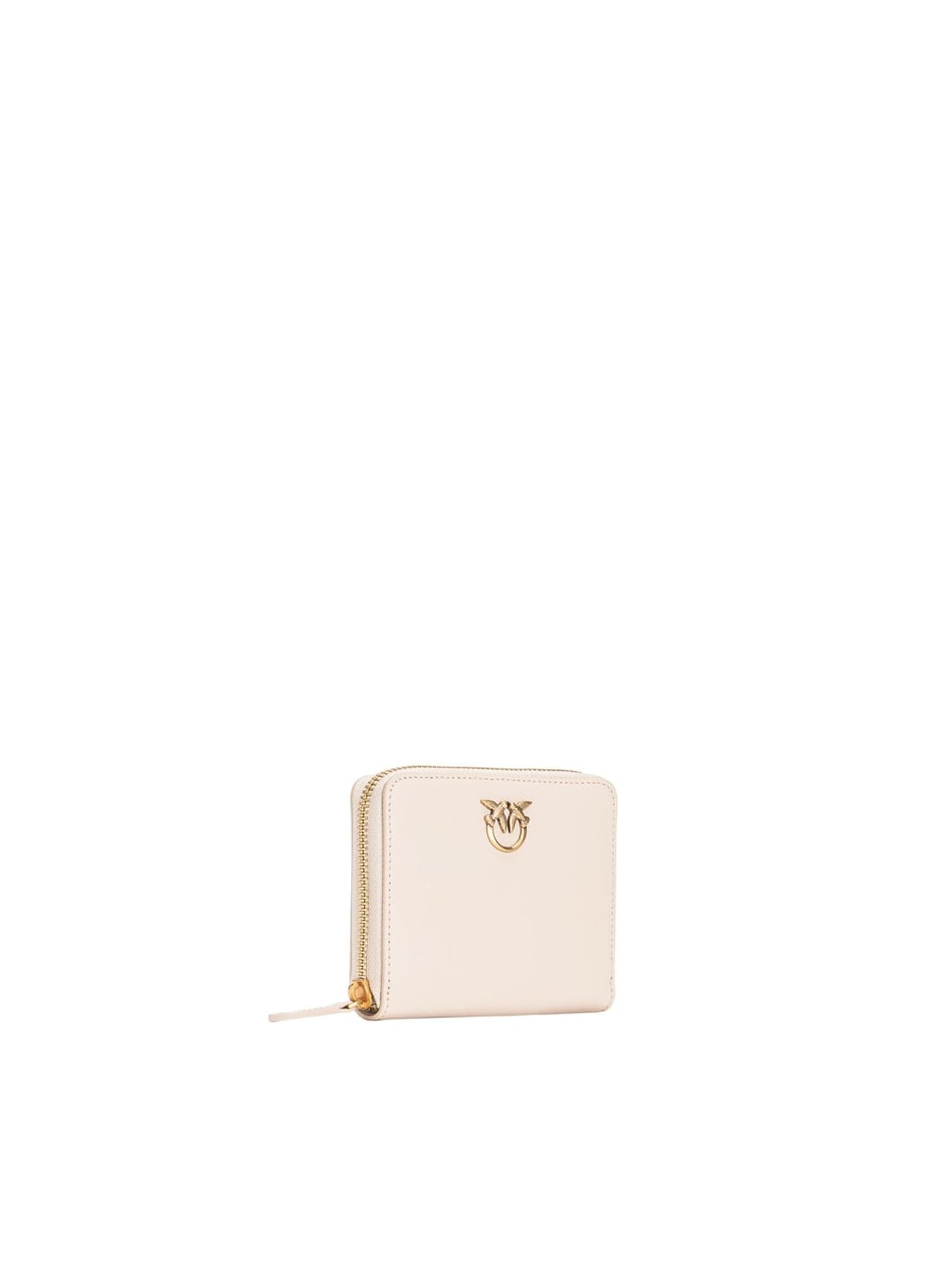 Portafoglio quadrato zip-around in pelle 100249 A0F1C50Q PINKO 
