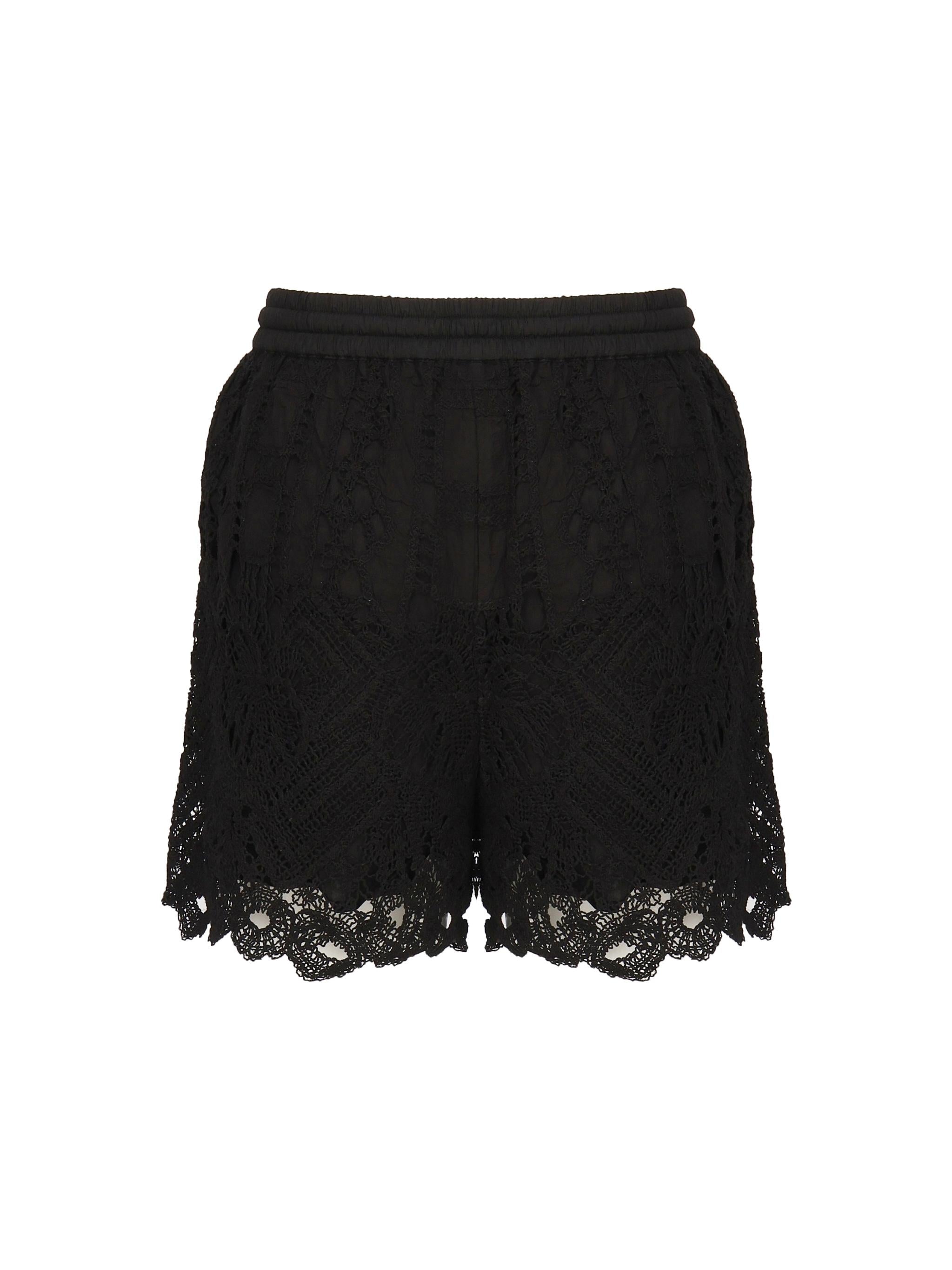 Shorts macramè traforati 104856 A2G9Z99 PINKO 