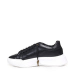 Sneakers Nemesis in nappa con stampa pitone NEMESIS2 PYTHONBLACK GIULIANO GALIANO 