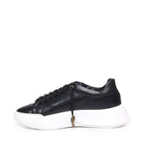 Sneakers Nemesis in nappa con stampa pitone NEMESIS2 PYTHONBLACK GIULIANO GALIANO 