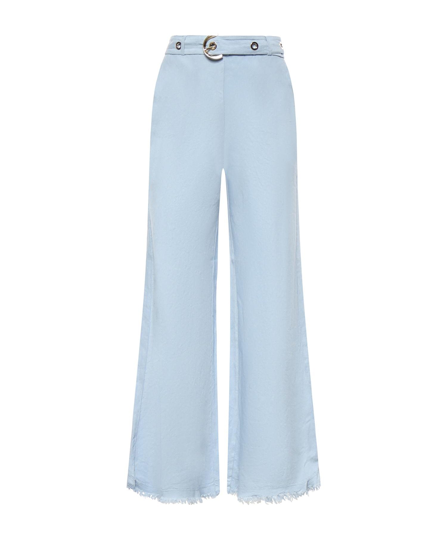 Pantaloni in misto lino con cintura 106548 A34GG45 PINKO 