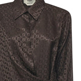 Camicia in seta FF jacquard FS8287 AUQGF1T6H FENDI 
