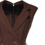 Abito midi a portafoglio con cintura 106565 A2W6L78 PINKO 