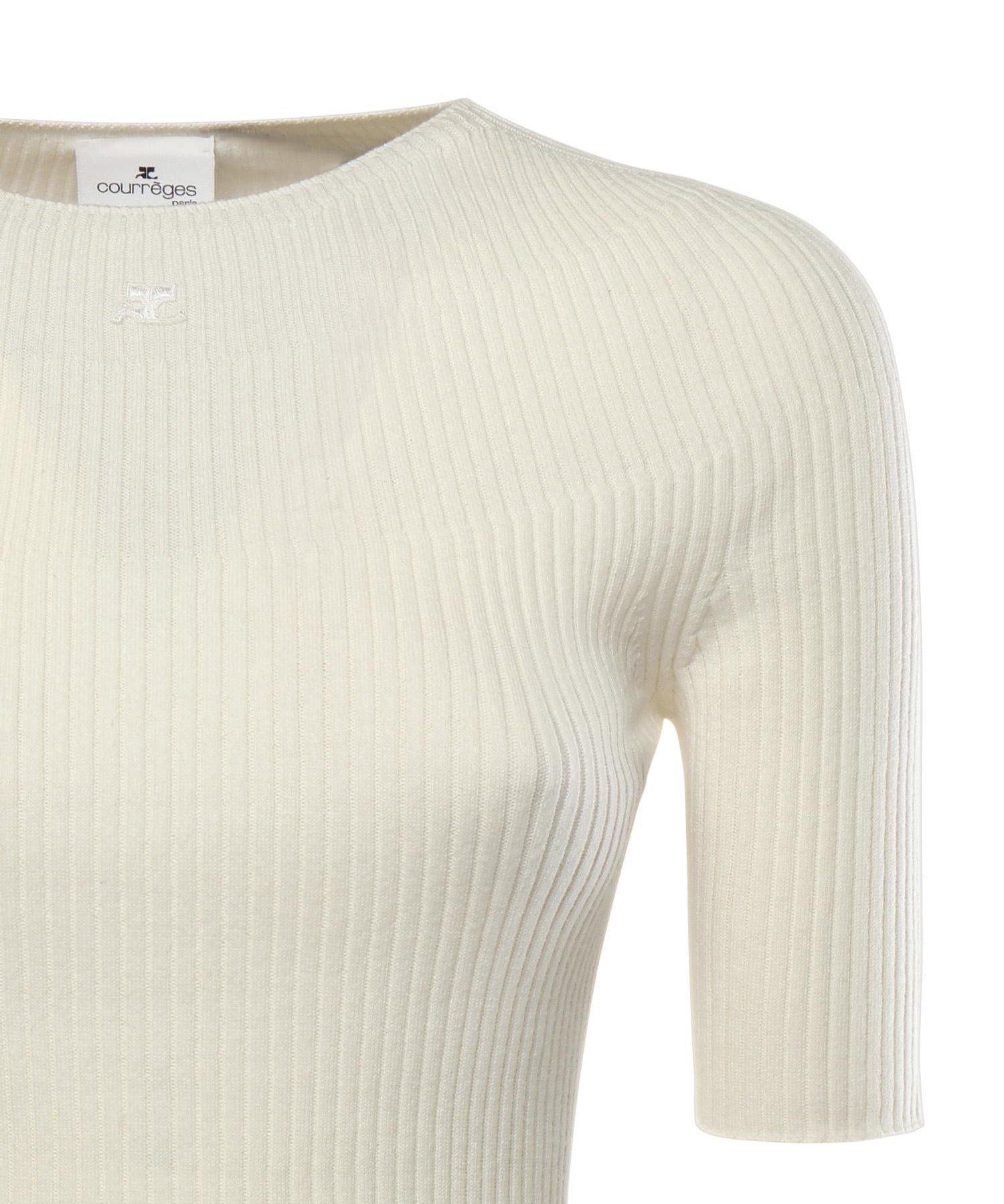 Maglione Solar a costine 125MPU130FI0049 0001 COURREGES 