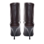 Stivaletti niki in pelle liscia 801393 AADV22245 SAINT LAURENT 