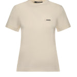 T-shirt in cotone con logo TSW00550AJ00029 131 JACQUEMUS 