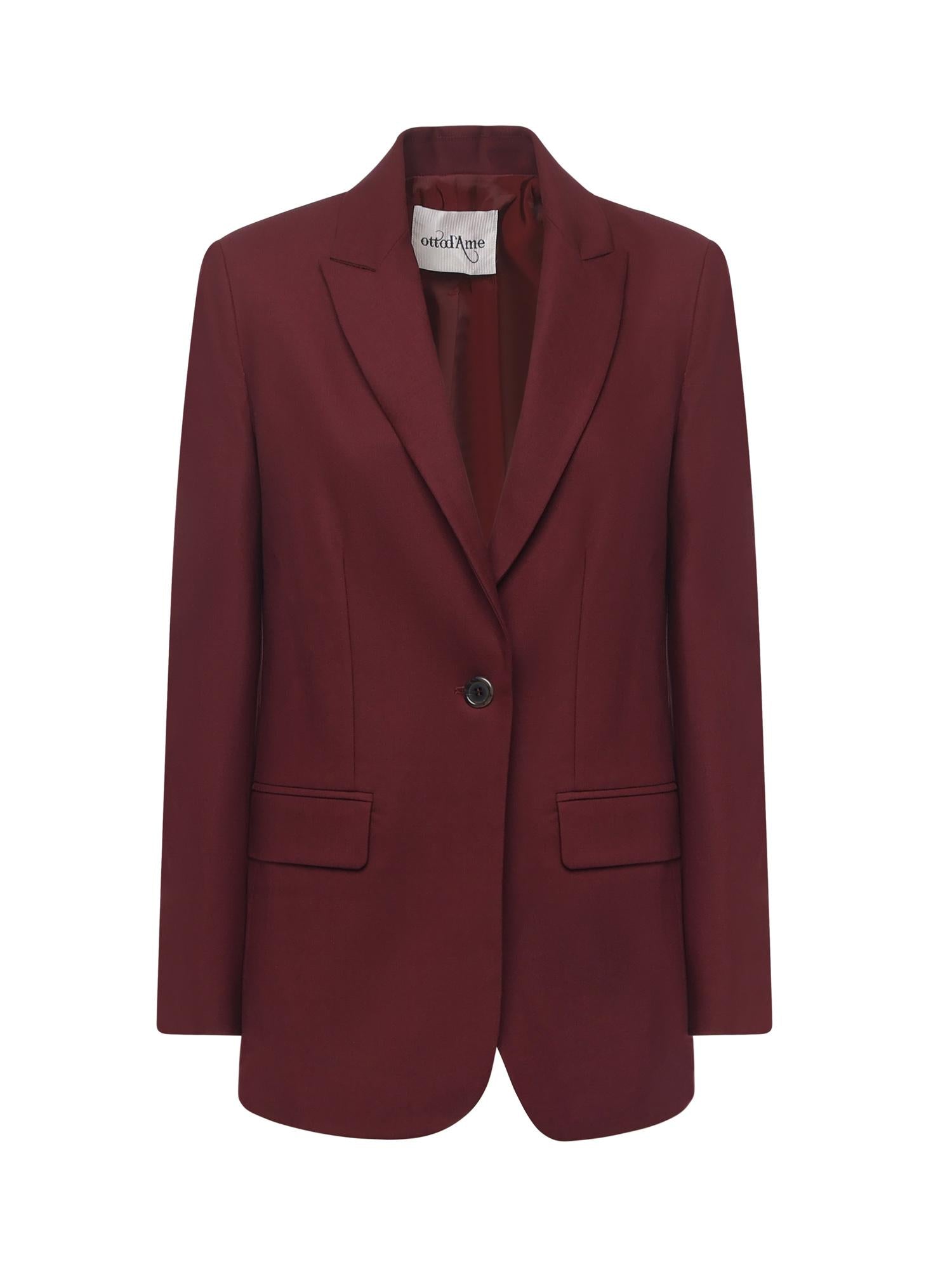 Blazer in misto lana DG6174 ROUGE NOIRE OTTOD'AME 