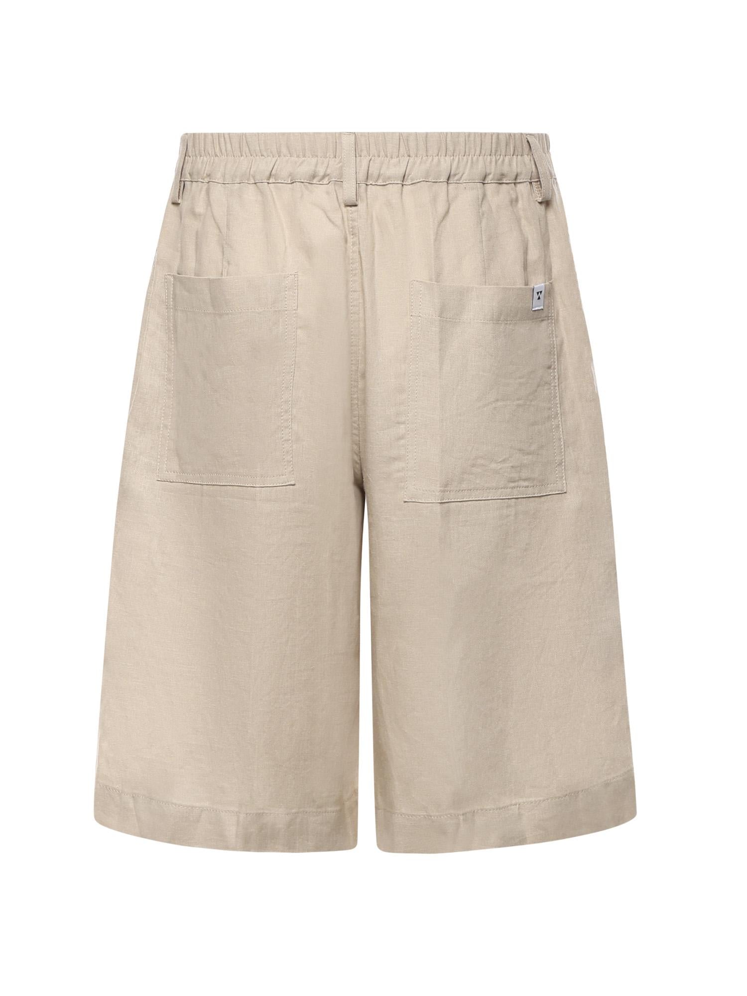 Short Curico in lino e viscosa 026SH168LI CAMEL WOC 