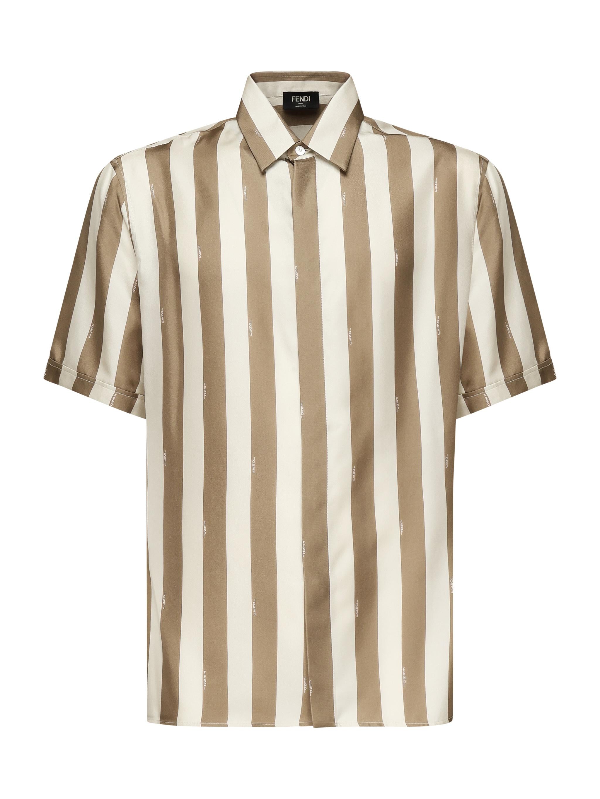 Camicia in seta Pequin FS0795 AU6ZF1QYZ FENDI 