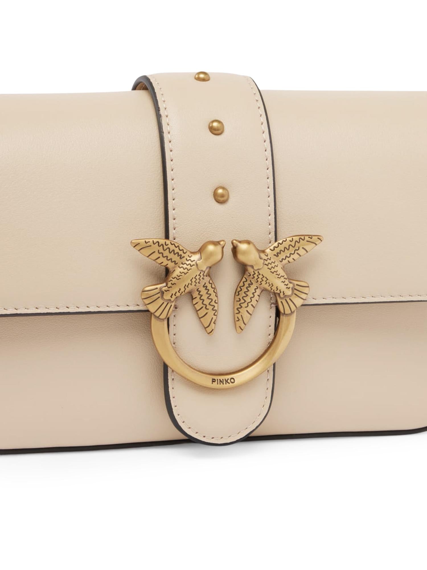 Borsa a spalla Mini Love Bag in pelle 104340 A0QOC50Q PINKO 