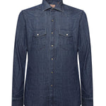 Camicia in denim di cotone 13050 1 BORRIELLO NAPOLI 