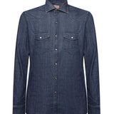 Camicia in denim di cotone 13050 1 BORRIELLO NAPOLI 