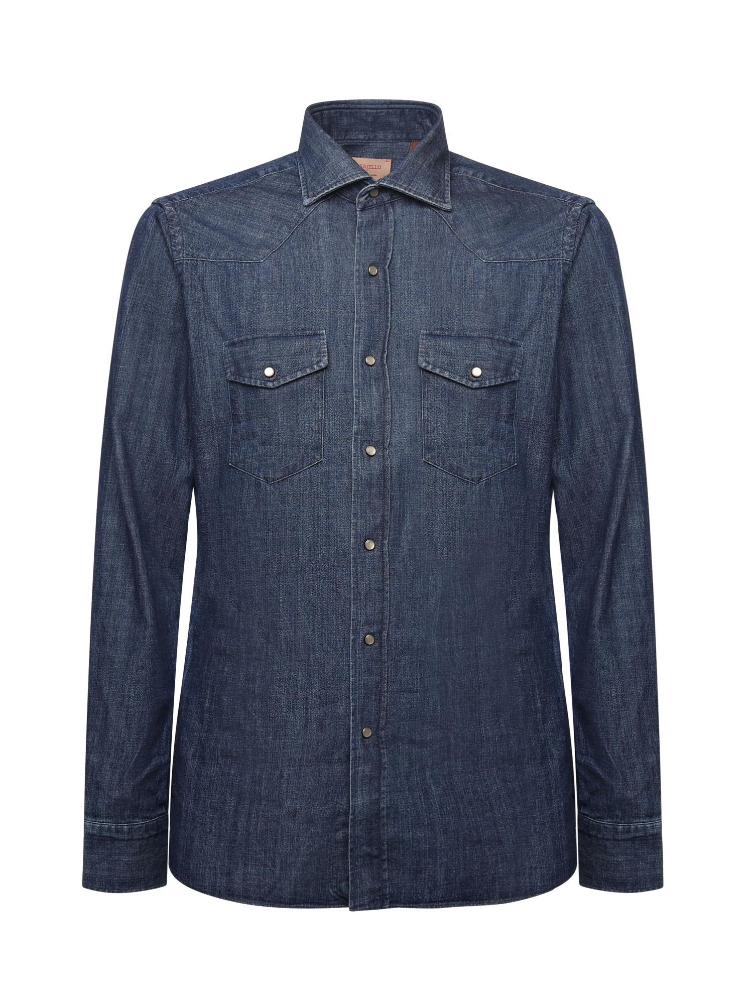 Camicia in denim di cotone 13050 1 BORRIELLO NAPOLI 