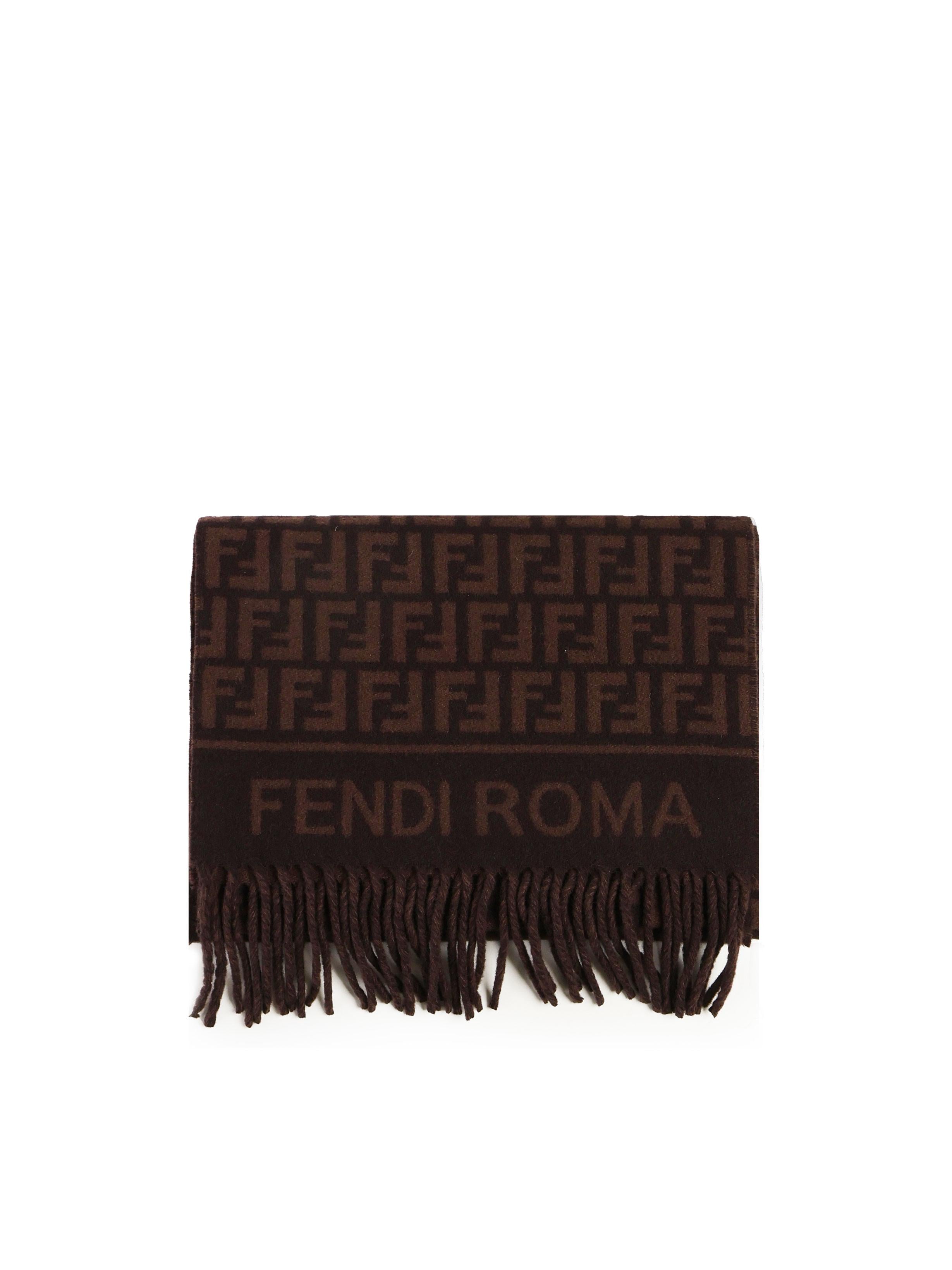 Sciarpa in lana e cashmere FF Jacquard FXT113 AQCWF0949 FENDI 