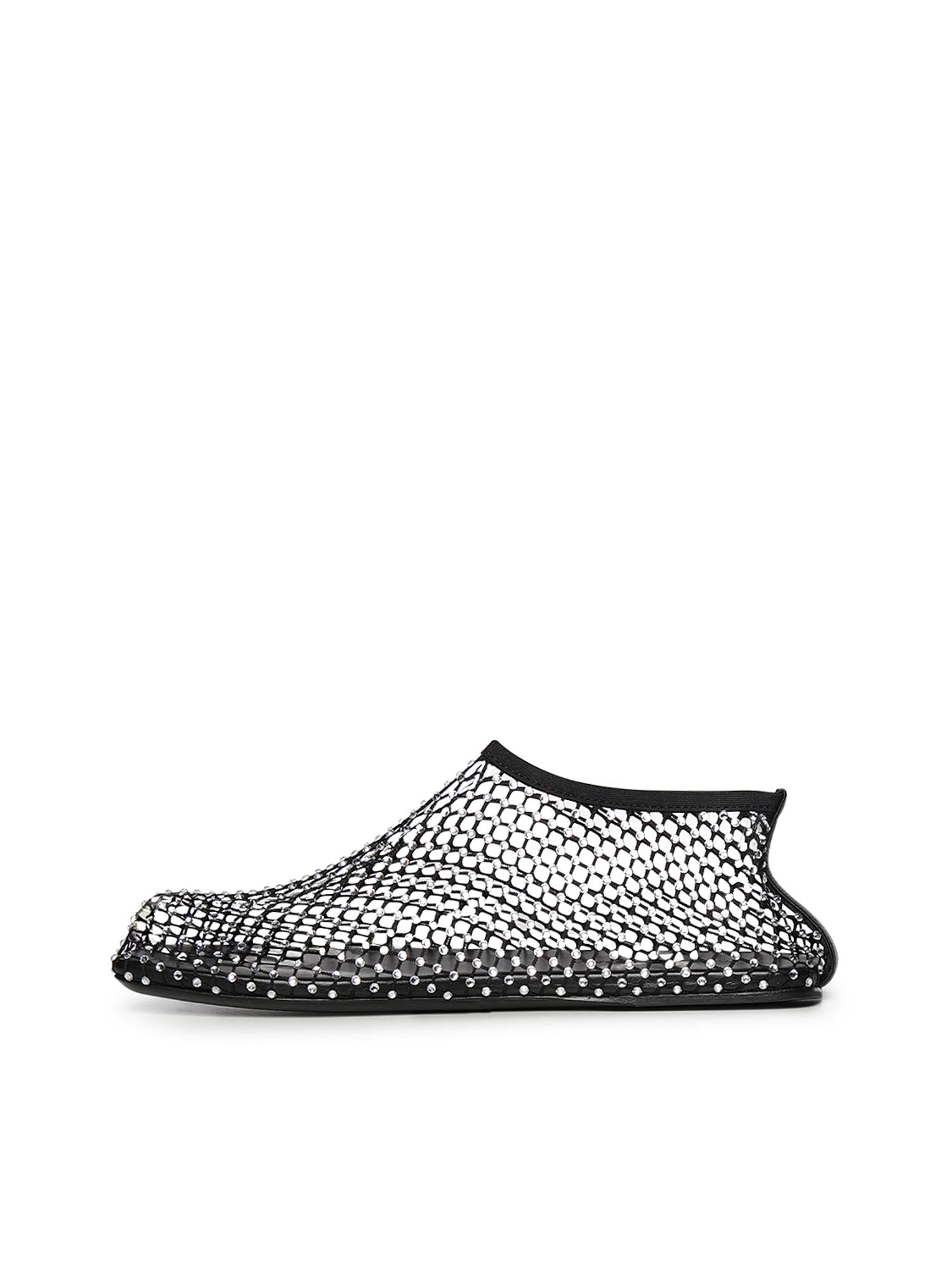 Ballerina Minette in mesh con cristalli 22049013 BLACK CHRISTOPHER ESBER 