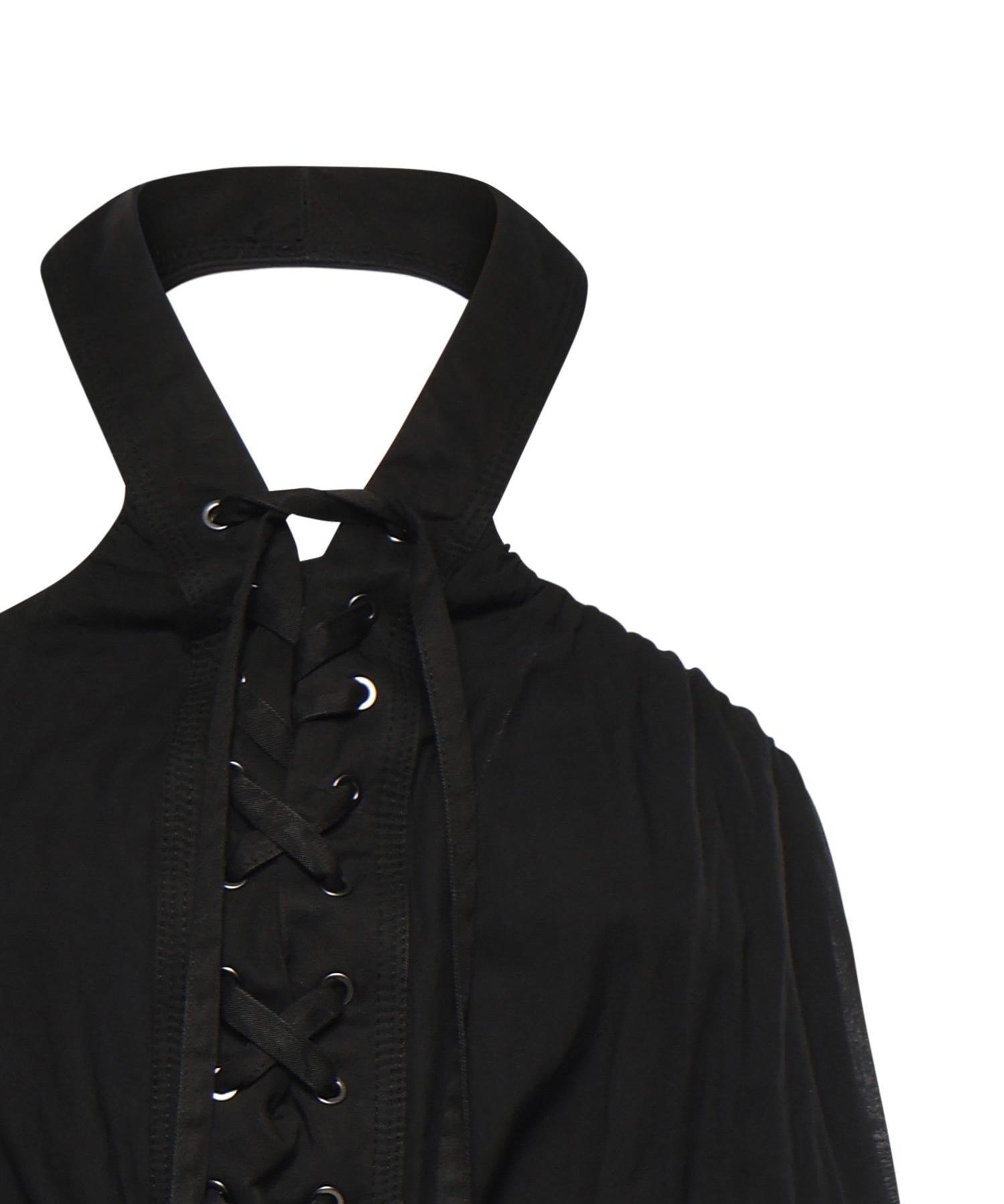Top con lacci e dettagli texani 106944 A3AXZ99 PINKO 