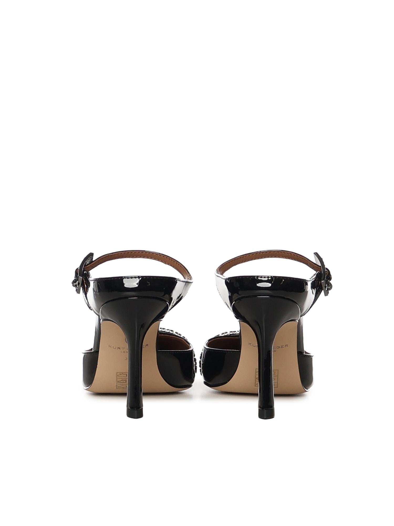 Mule in vernice con cristalli 5394000309 BLACK KURT GEIGER 