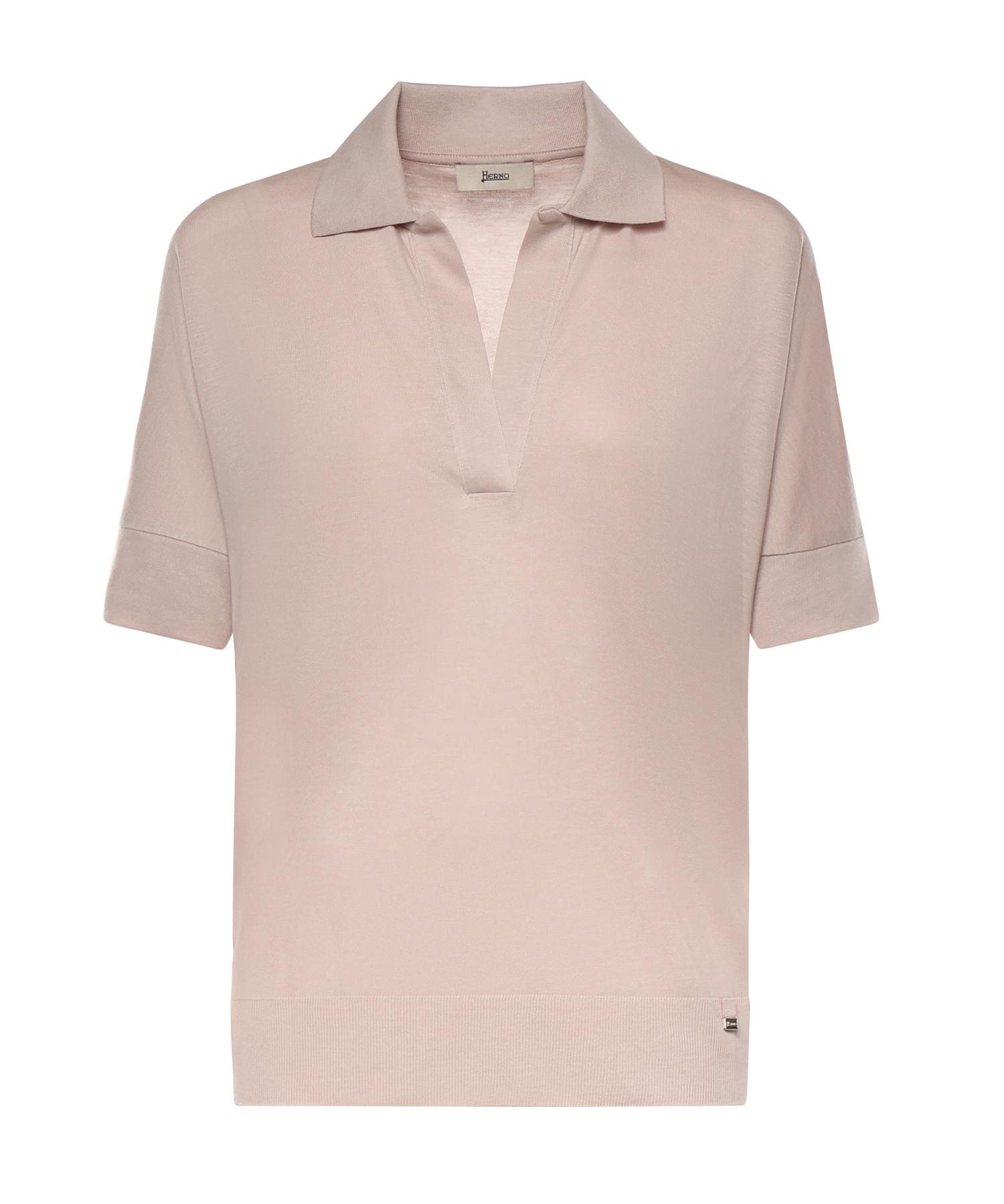 Polo in glam knit effect JPL00113D 520564035 HERNO 